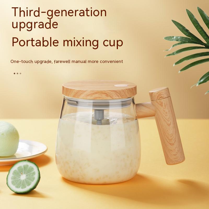 Electric Mixing Glass Coffee Mug