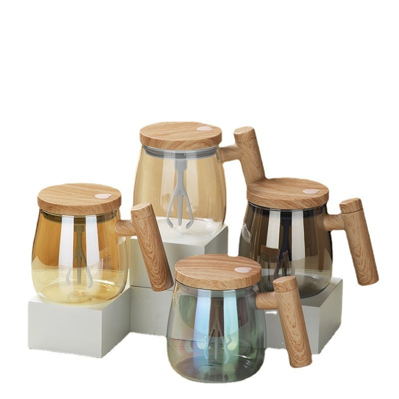 Electric Mixing Glass Coffee Mug