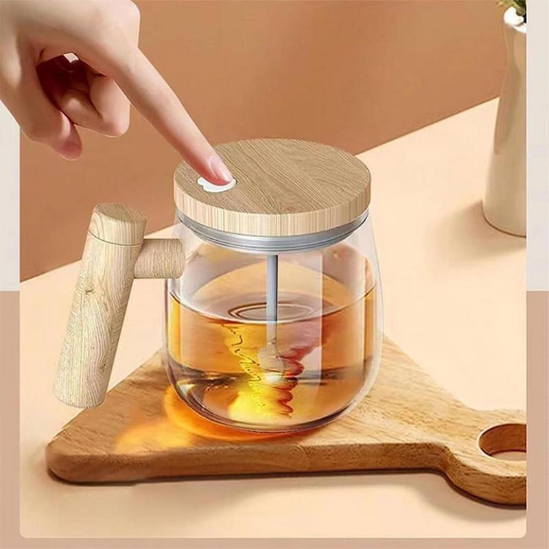 Electric Mixing Glass Coffee Mug
