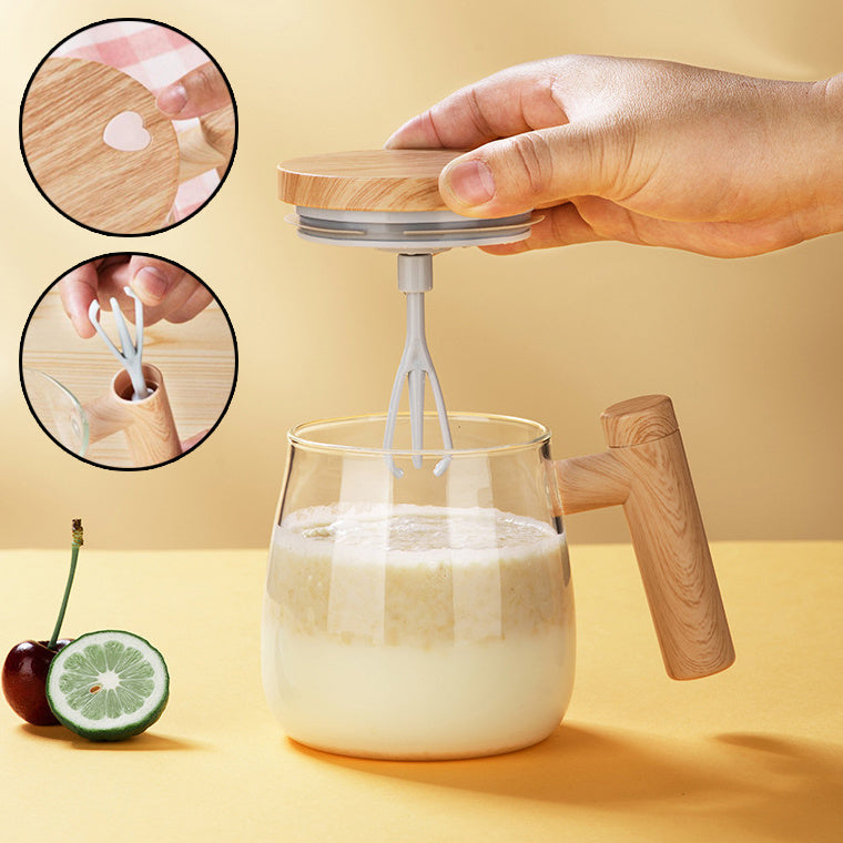 Electric Mixing Glass Coffee Mug