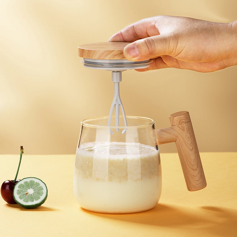 Electric Mixing Glass Coffee Mug