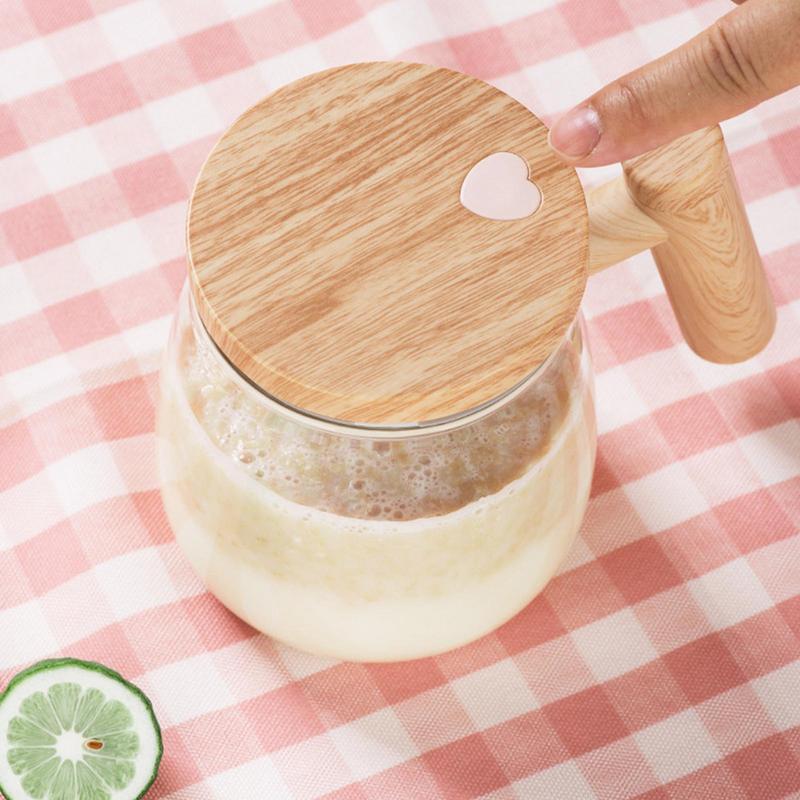 Electric Mixing Glass Coffee Mug