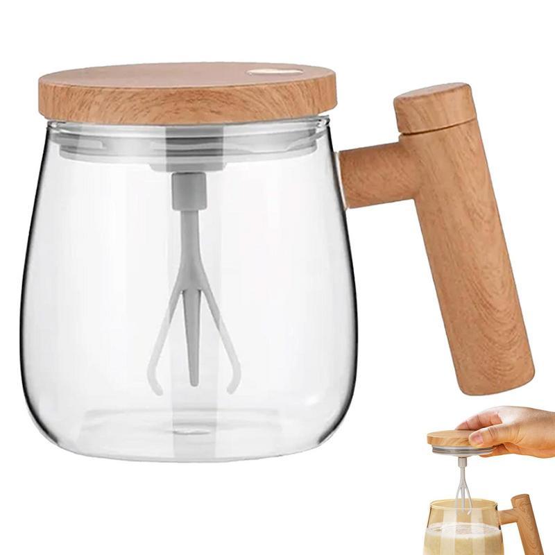 Electric Mixing Glass Coffee Mug