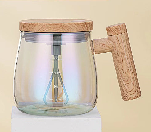 Electric Mixing Glass Coffee Mug