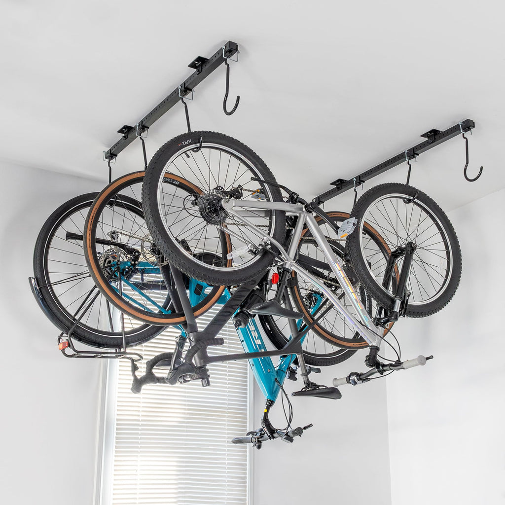 Teal Triangle Mounted Bike Rack