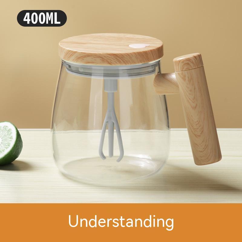 Electric Mixing Glass Coffee Mug